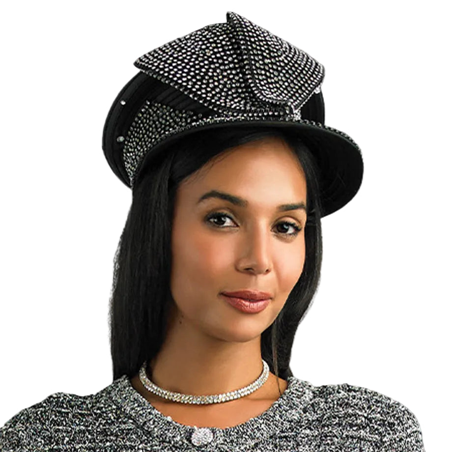 Lily And Taylor H418-BLK Church Hat
