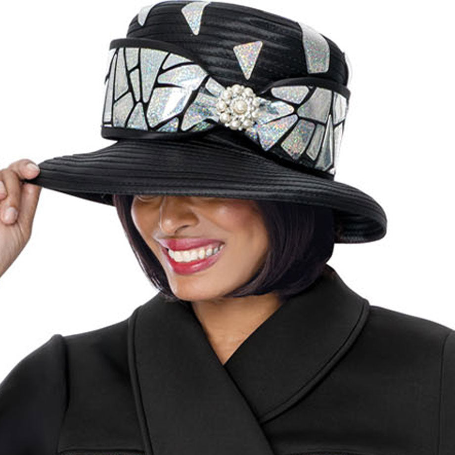 Dorinda Clark Cole 402082-BLK-H-IH Church Hat