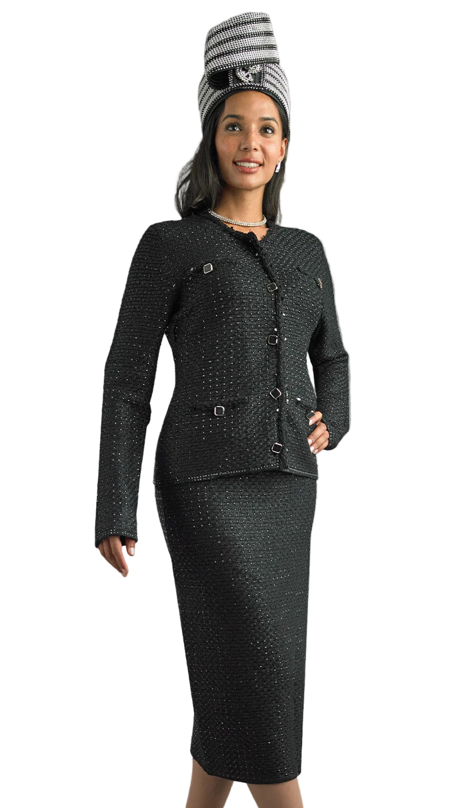 Lily and Taylor 840-BLK Church Dress