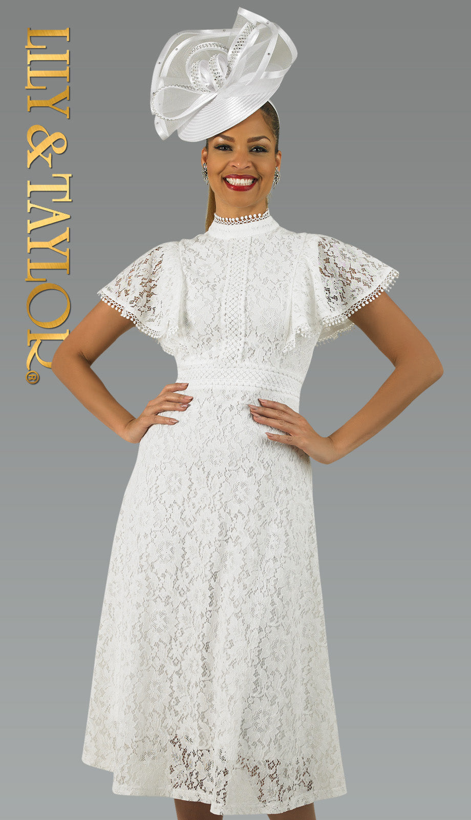 Lily And Taylor 5042-WHT HAT H130