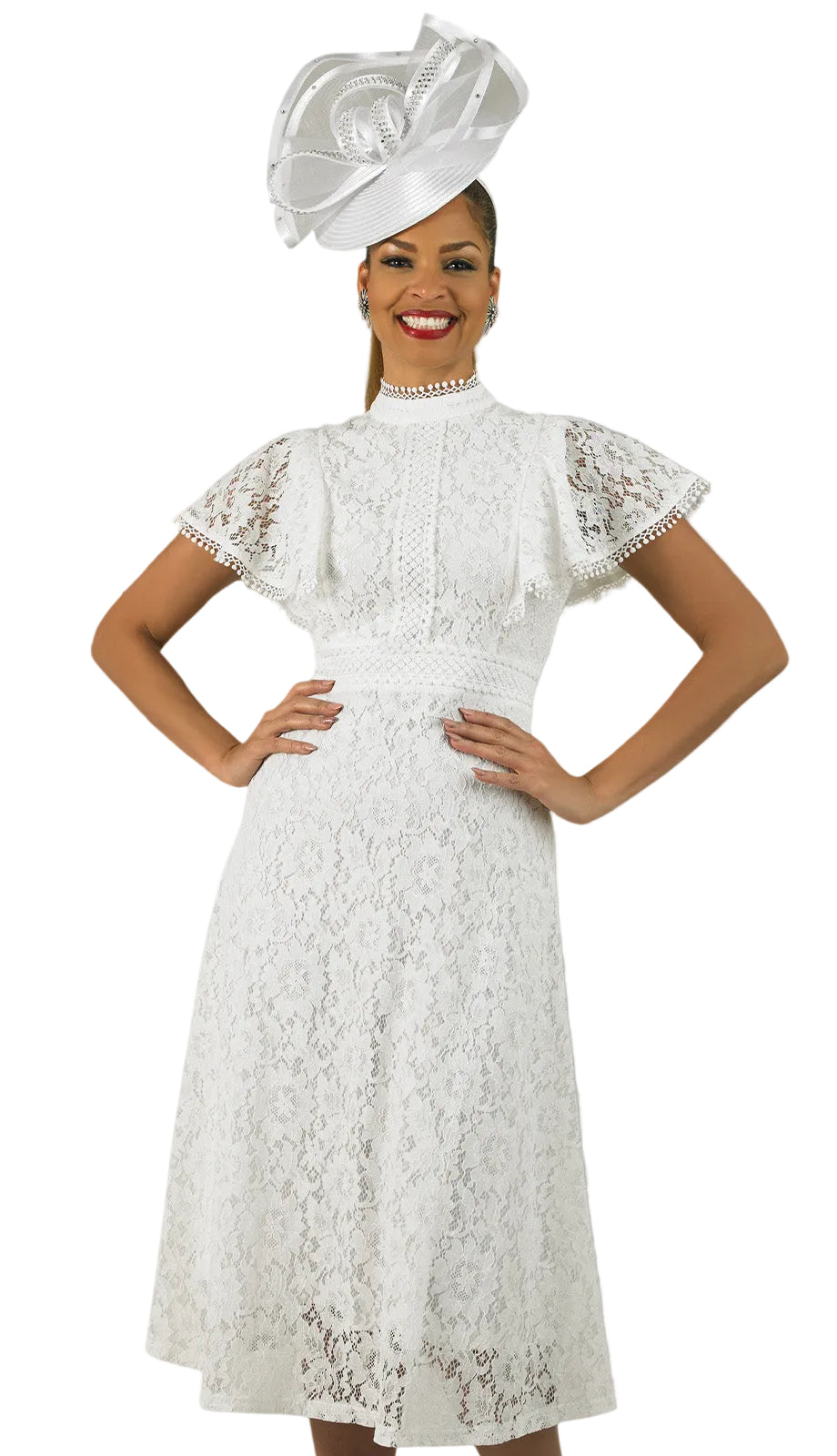 Lily And Taylor 5042-WHT HAT H130