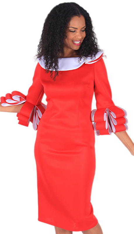 Diana Couture 8307-RE Church Dress