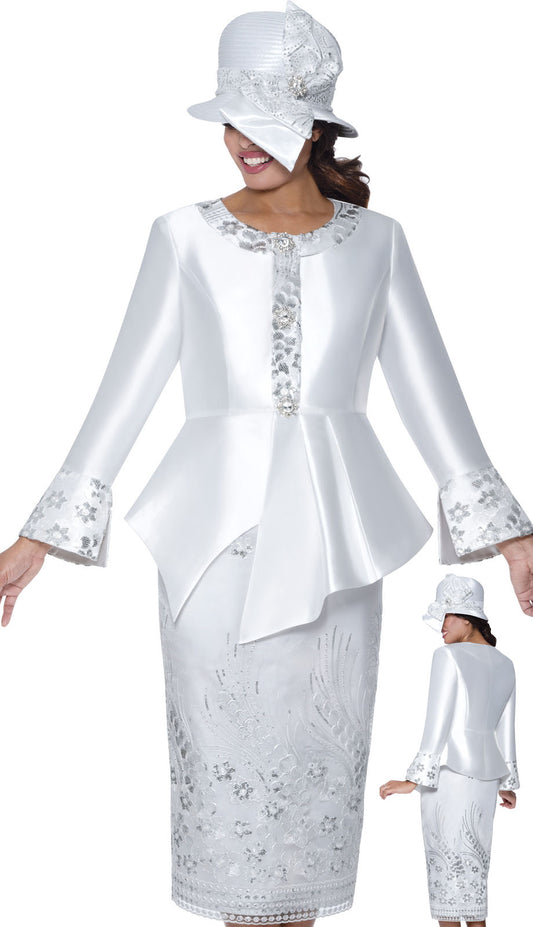 GMI G400912-WHT-QS Church Suit