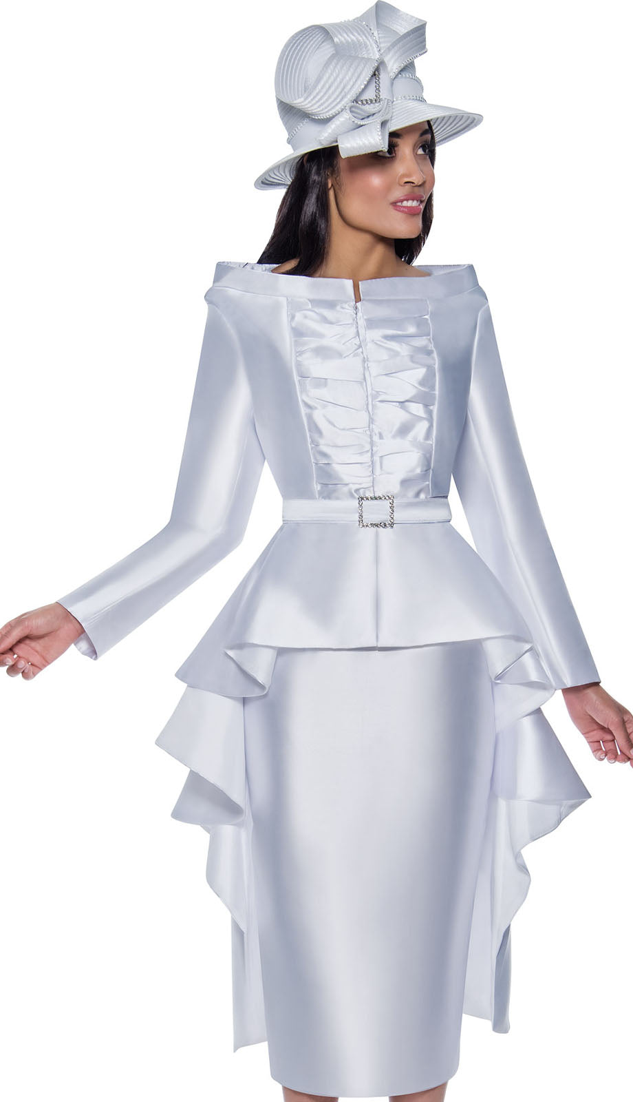 GMI 9632-WHT-QS Womens Suit