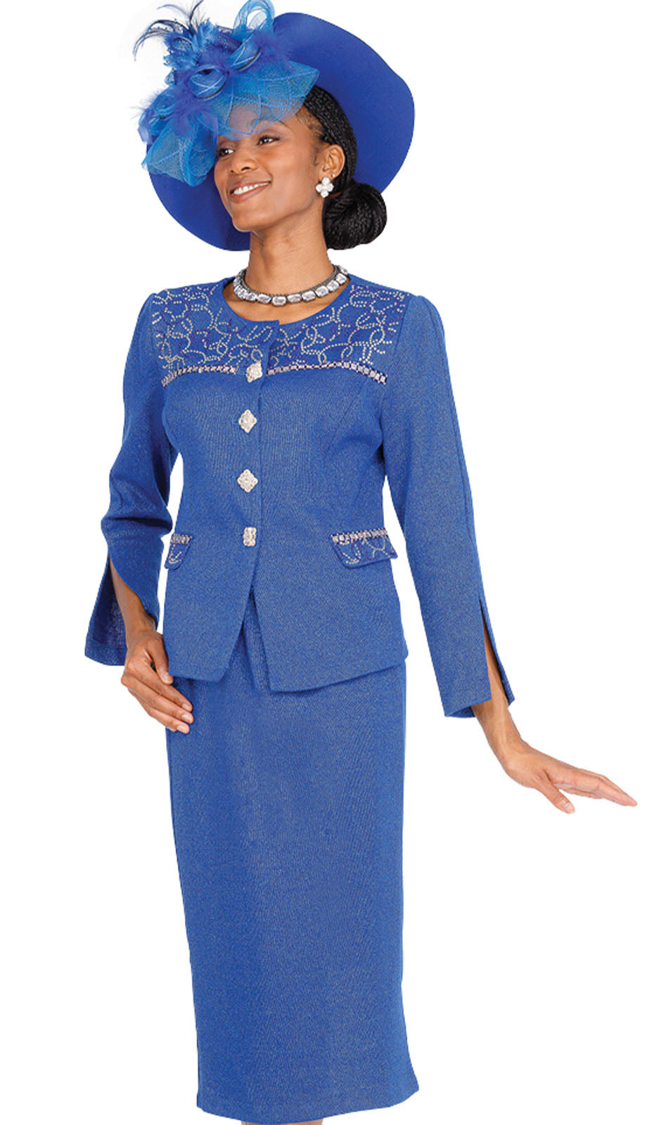 Champagne Italy Knit 5957-QS Church Suit