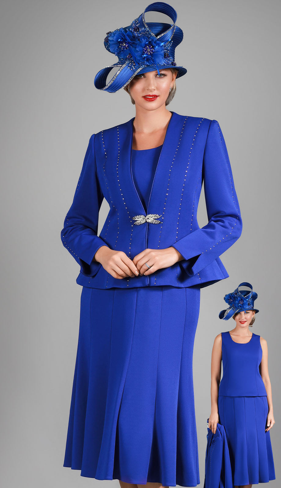 Giovanna G1225-RYL-CO Church Suit