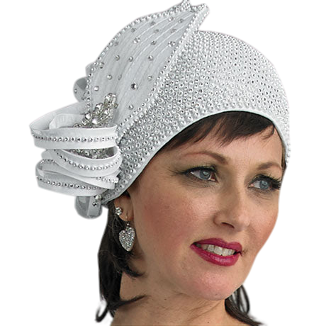 Lily And Taylor H290-WHT Church Hat