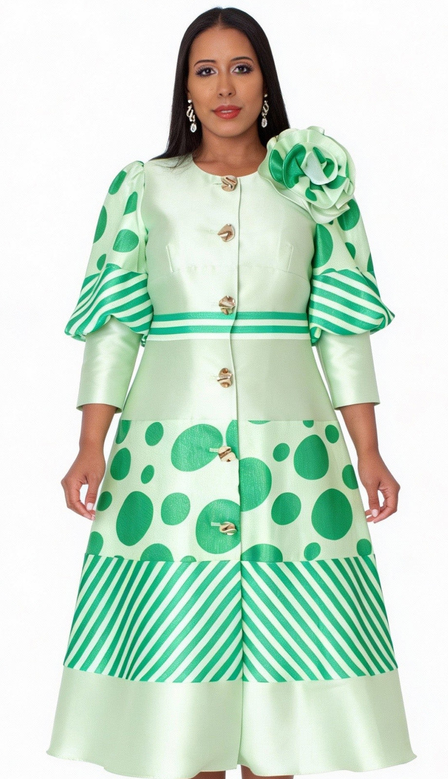 Tally Taylor 41086-GRN Church Dress
