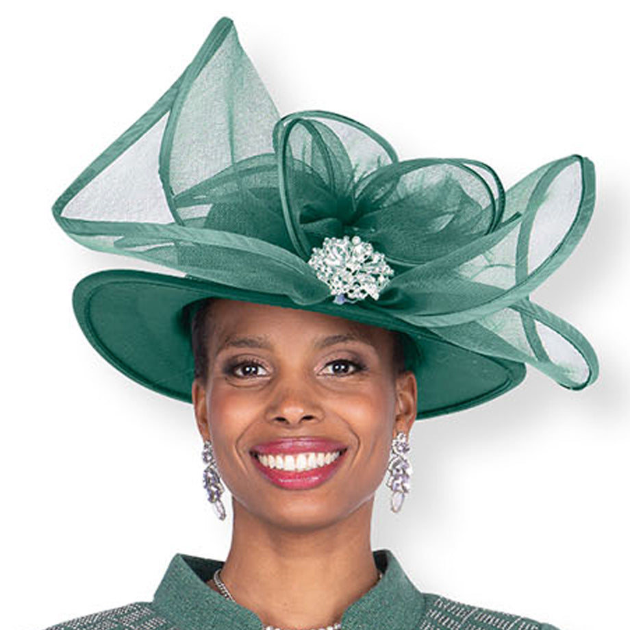 Champagne H5968-GRN-IH Church Hat