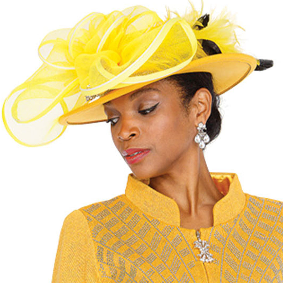 Champagne Italy H5968-GLD-IH Unisex Church Hat