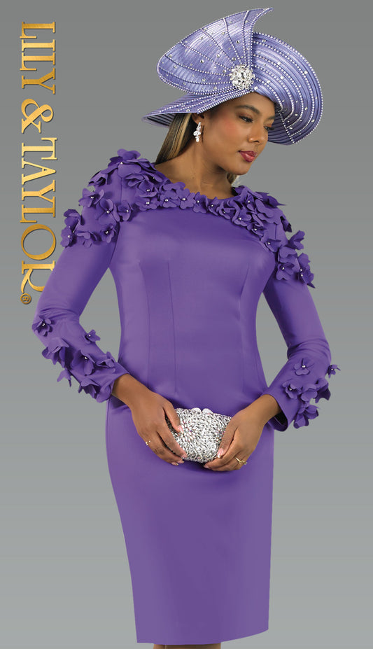 Lily And Taylor 4904-PUR HAT H391