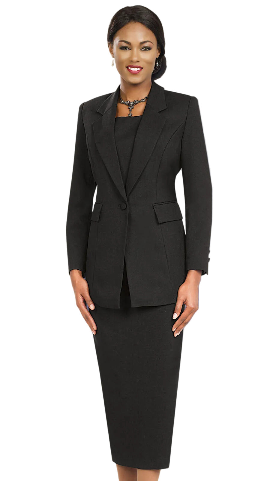Ben Marc 2295-BLK-QS Church Suit