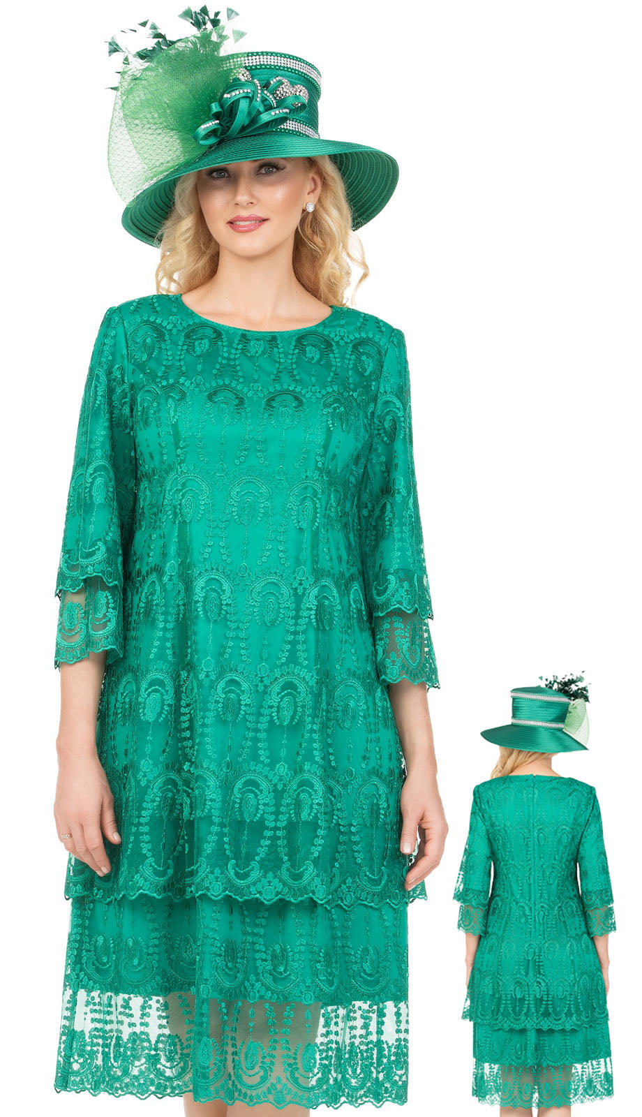 Giovanna D1529-EMR Church Dress