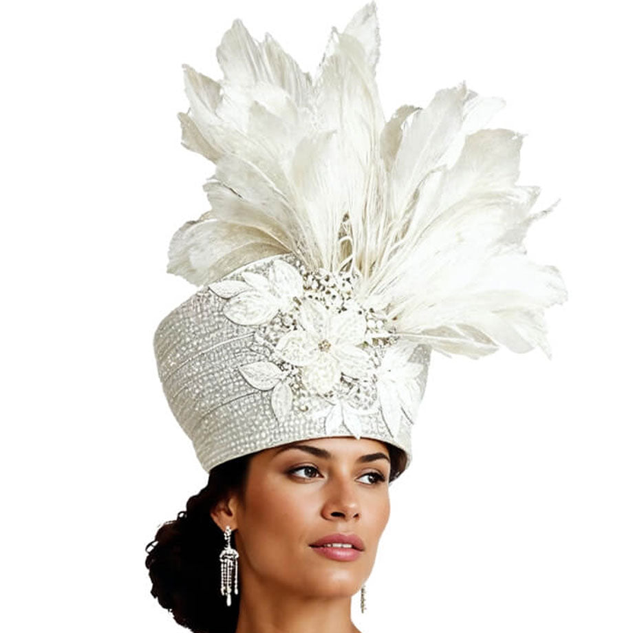 Donna Vinci H12262-WHT-QS Church Hat
