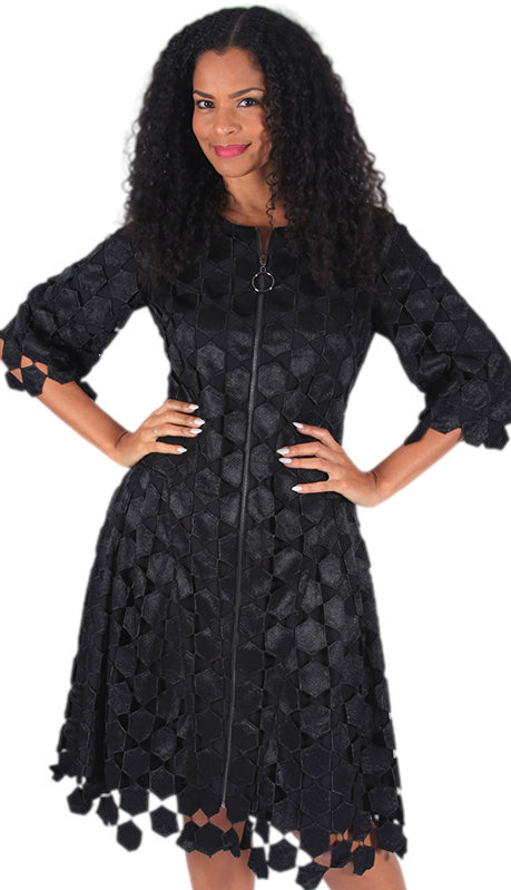 Diana Couture 8580-BLK Church Dress