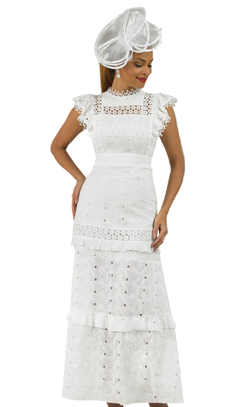 Lily And Taylor 5041-WHT HAT H121