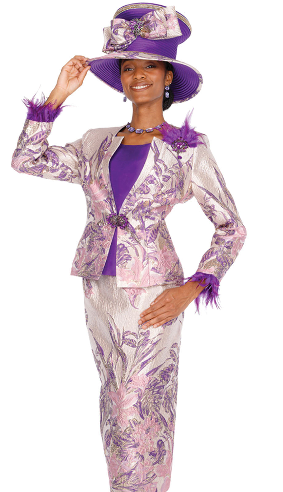 Elite Champagne 6161-CO Church Suit