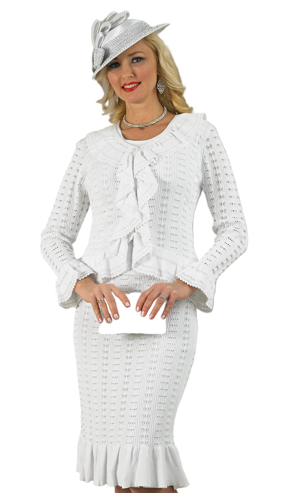 Lily And Taylor 824-WHT-HAT