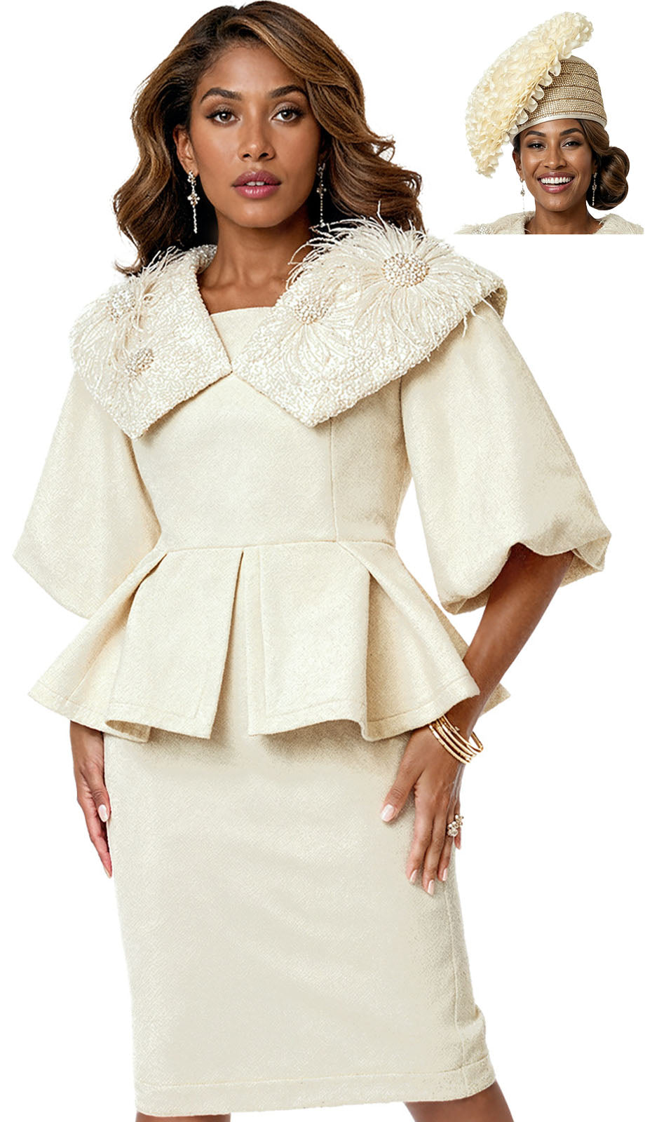 Donna Vinci 12245-H Church Hat