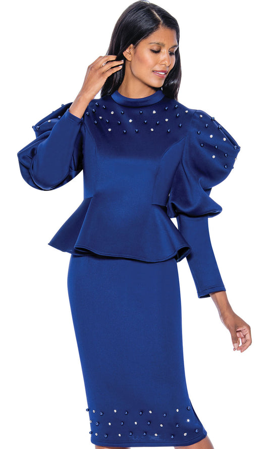 Stellar Looks SL1402-NAV-IH Church Suit