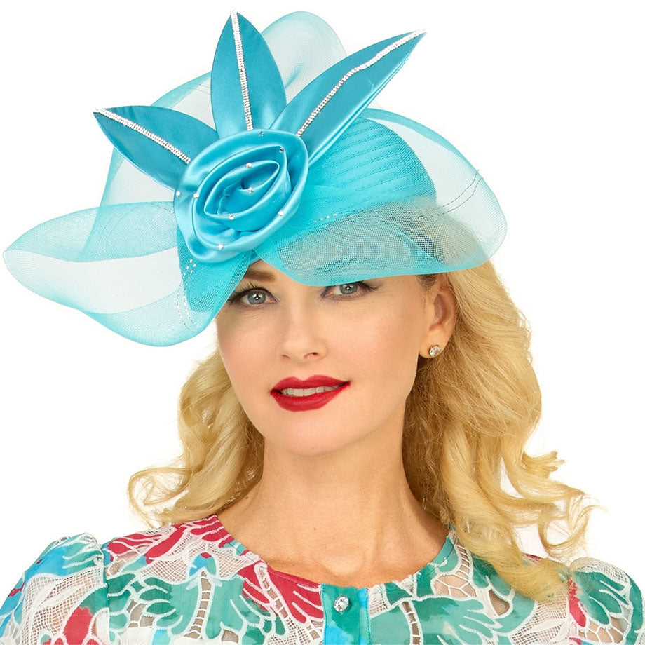 Giovanna HR22152-TRQ Church Hat