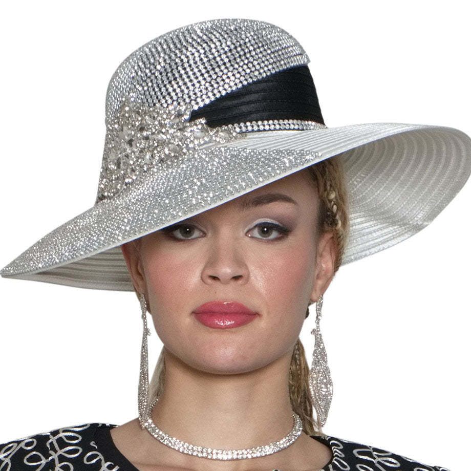 Lily And Taylor H174-BWI Church Hat