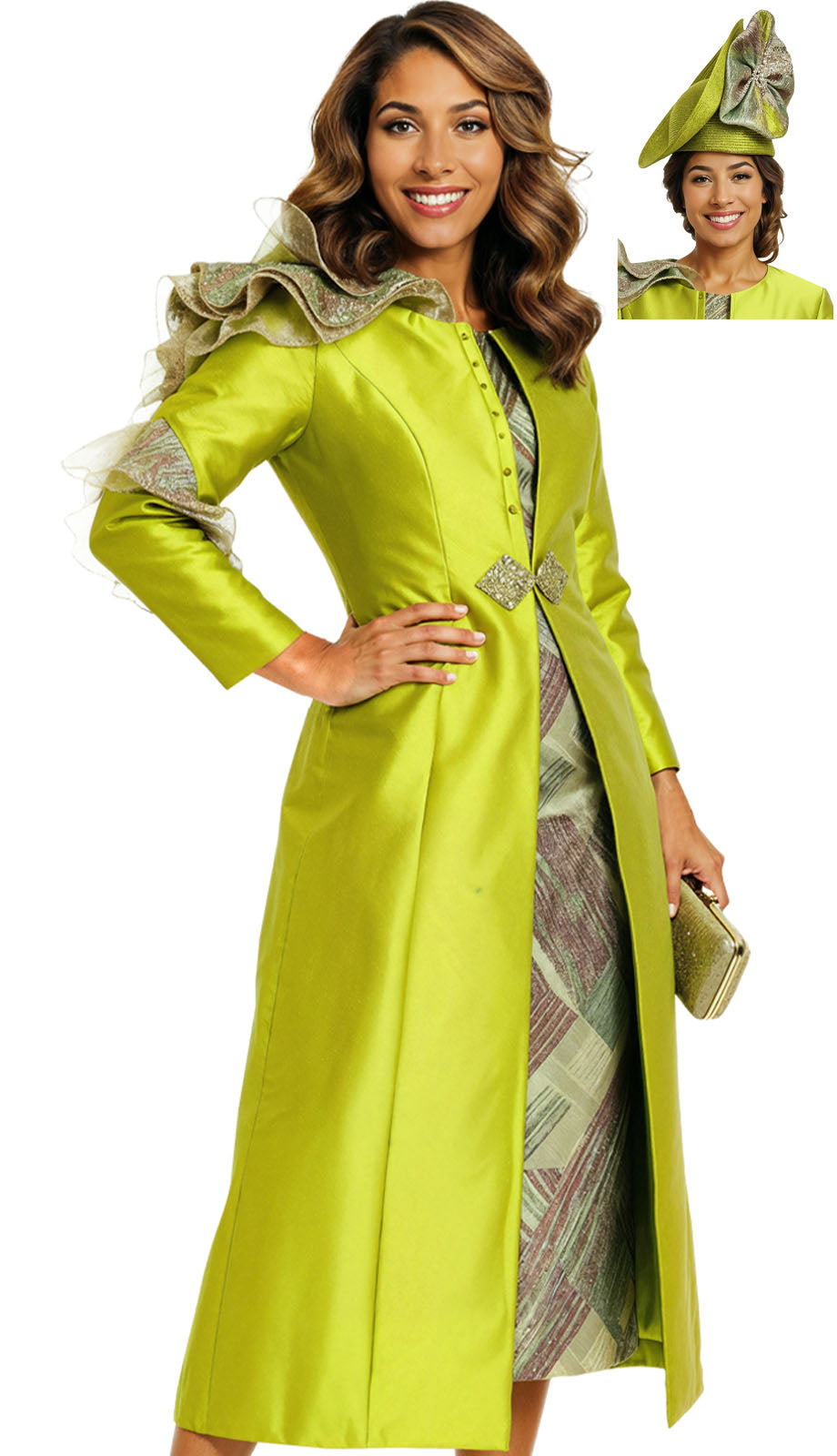 Donna Vinci 12247-H Church Hat