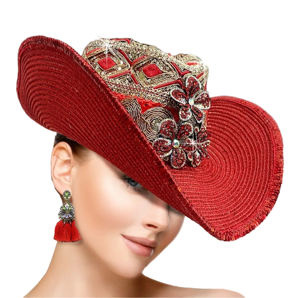 Church Hat SC2441-RED