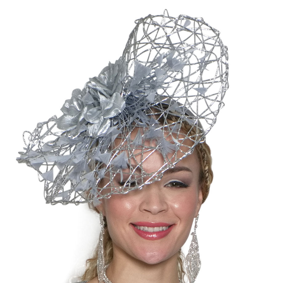 Lily and Taylor H175-SLV-QS Church Hat