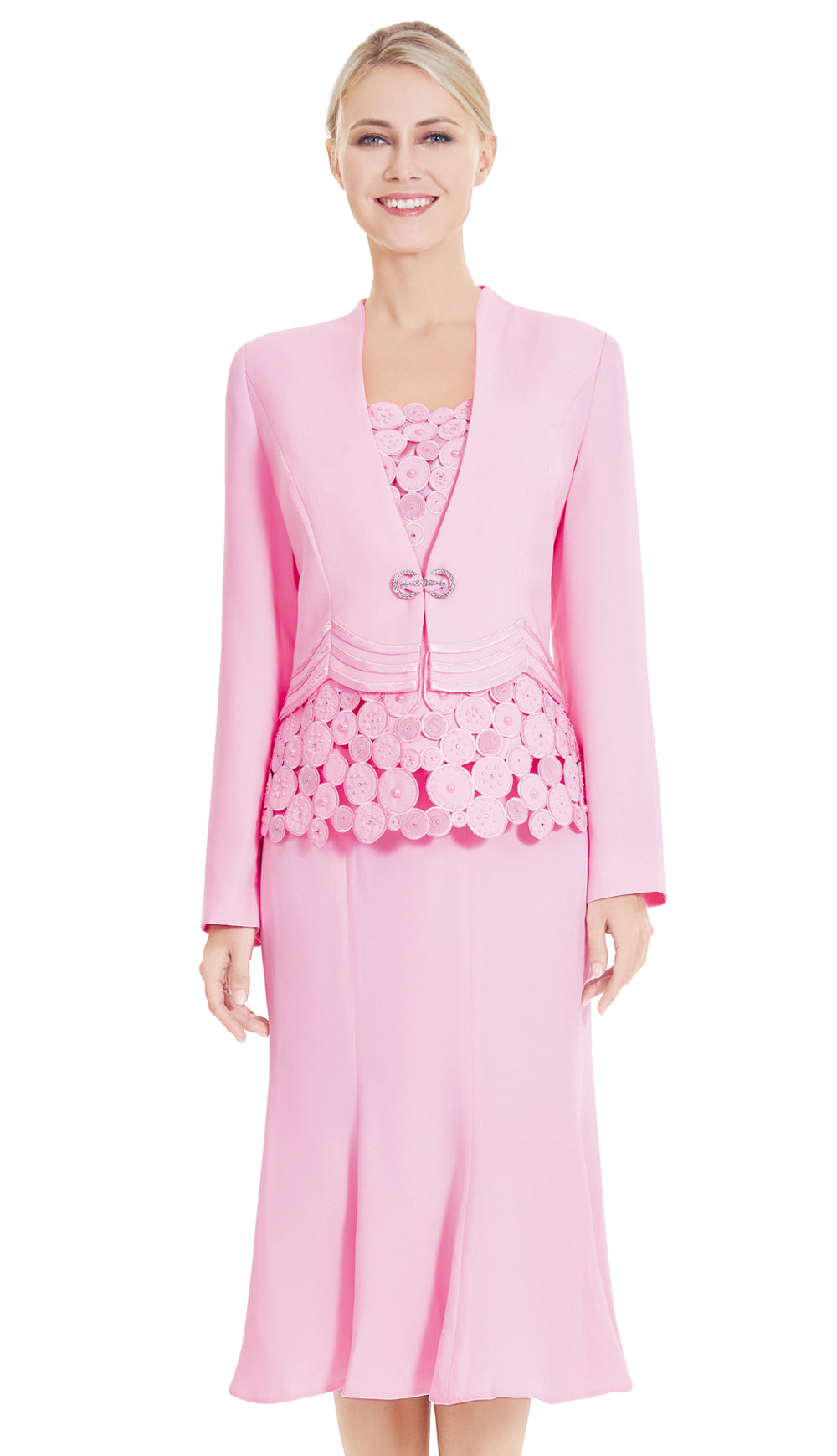 Nina Massini 2547-PNK-CO Church Suit