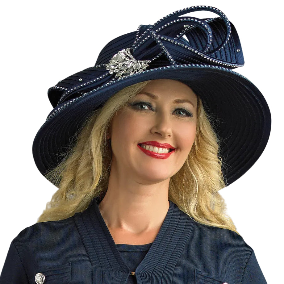 Lily And Taylor H862-NVY Church Hat