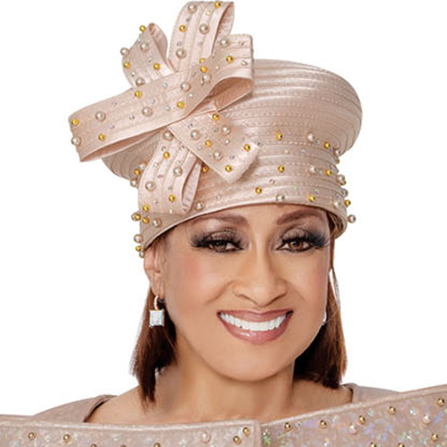 サークチュール　キャスケット Dorinda Clark Cole 309791-CHMP-H-IH Church Hat – Church Suits Fast