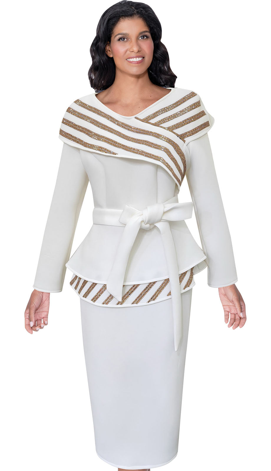 Stellar Looks SL600672-OFW-QS Church Suit