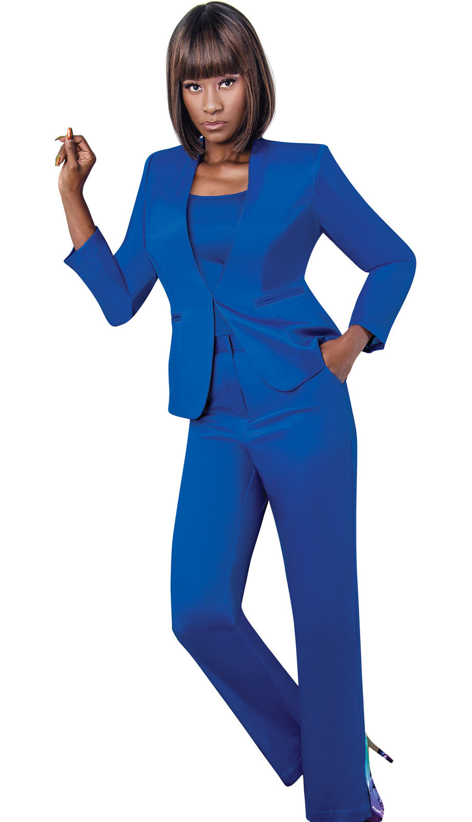 Terramina 7204-RYL Usher Pant Suit