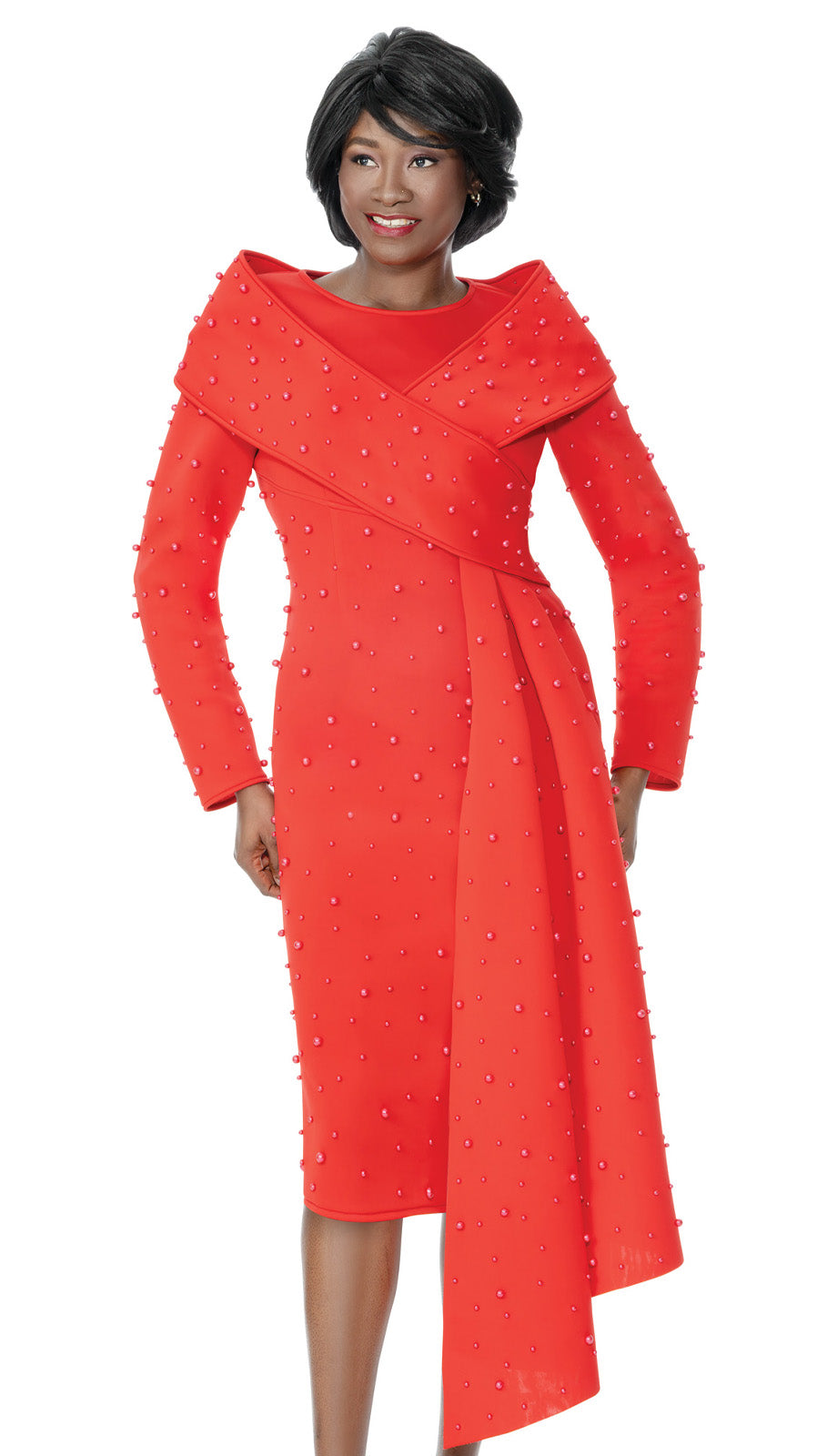 Terramina 7111-RED Church Dress Red / 10 | Designer Church Suits Terramina 7111-RED Church Dress Red / 10 | Designer Church Suits