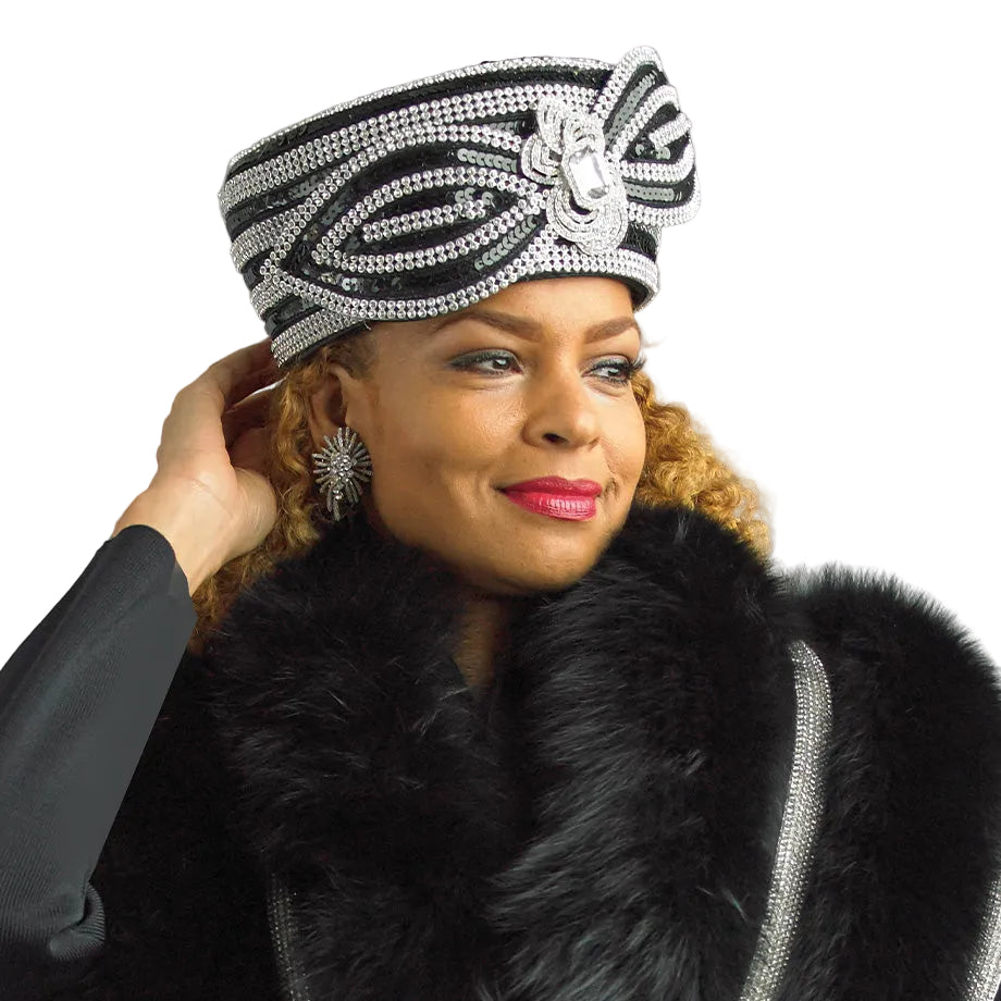 Lily And Taylor H357-BLK Church Hat