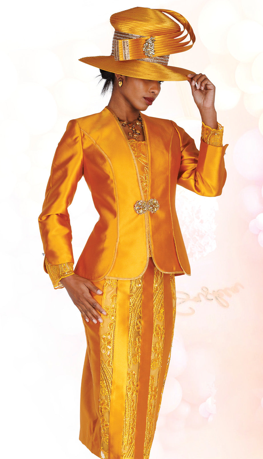 Champagne H6404 Church Hat