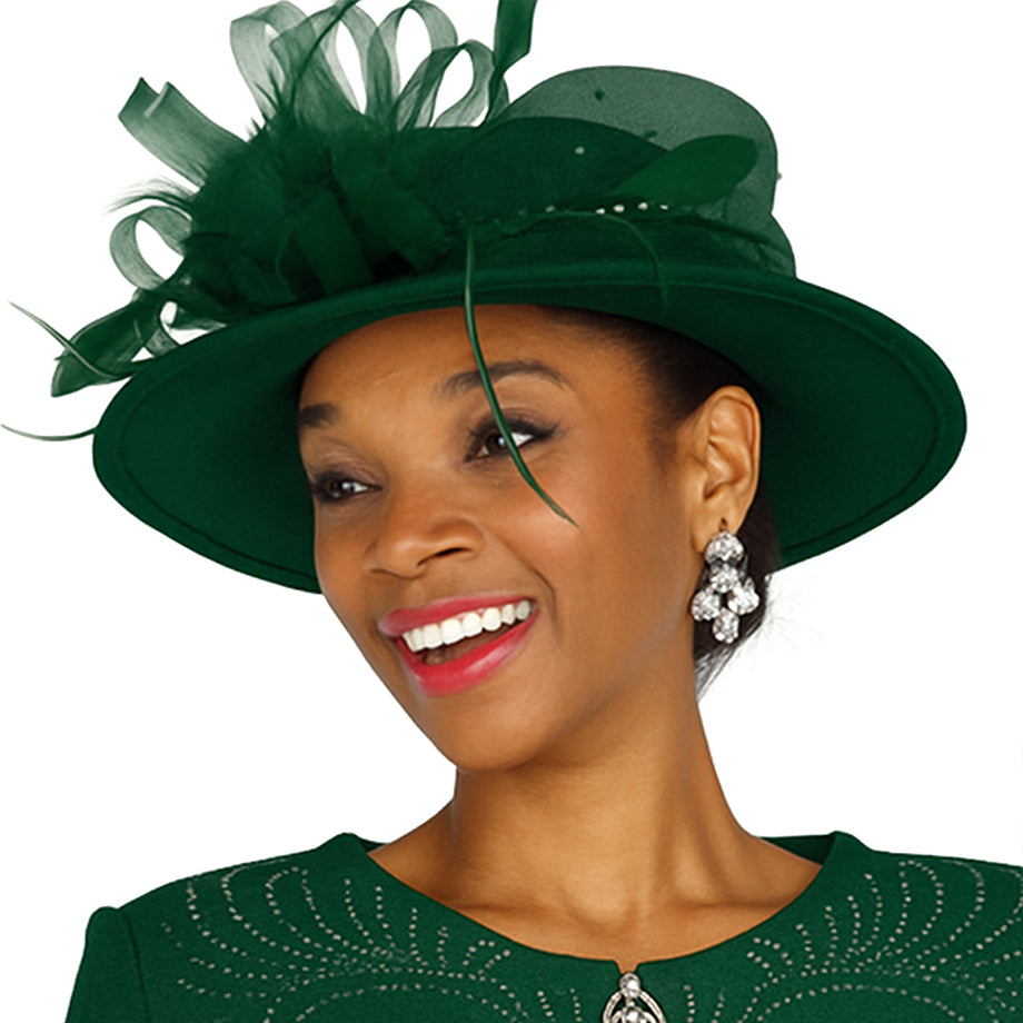 Champagne Italy H5969-GRN-IH Church Hat