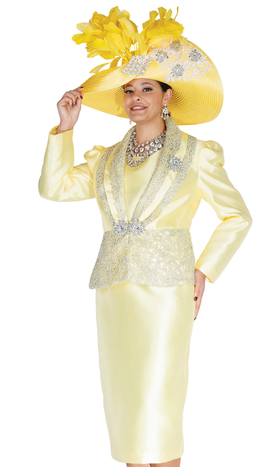 Champagne Italy H6214 Church Hat