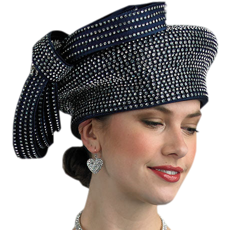 Lily And Taylor H399-NVY Church Hat