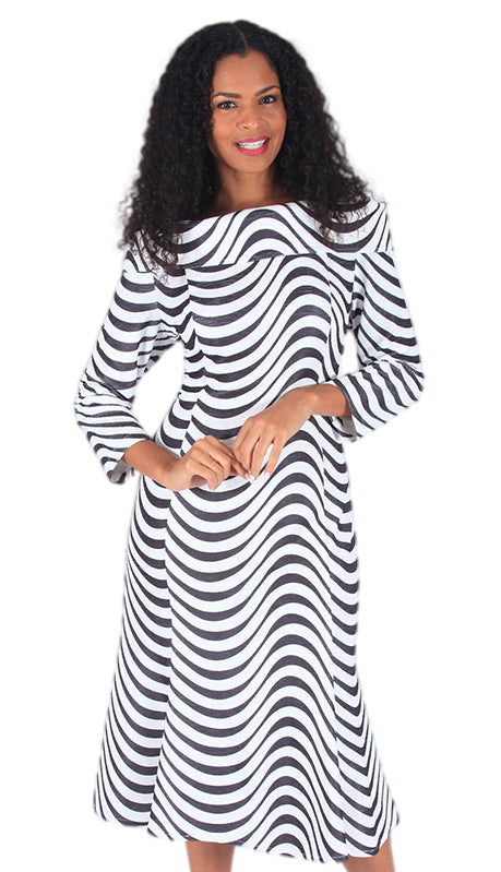 Diana Couture 8617-BLK Church Dress