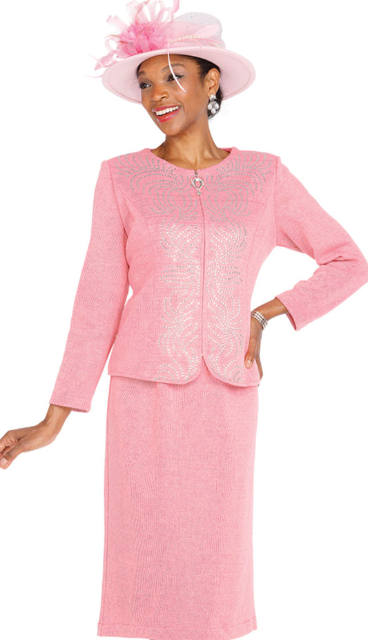 Elite 5969-PNK-IH Unisex Church Suit