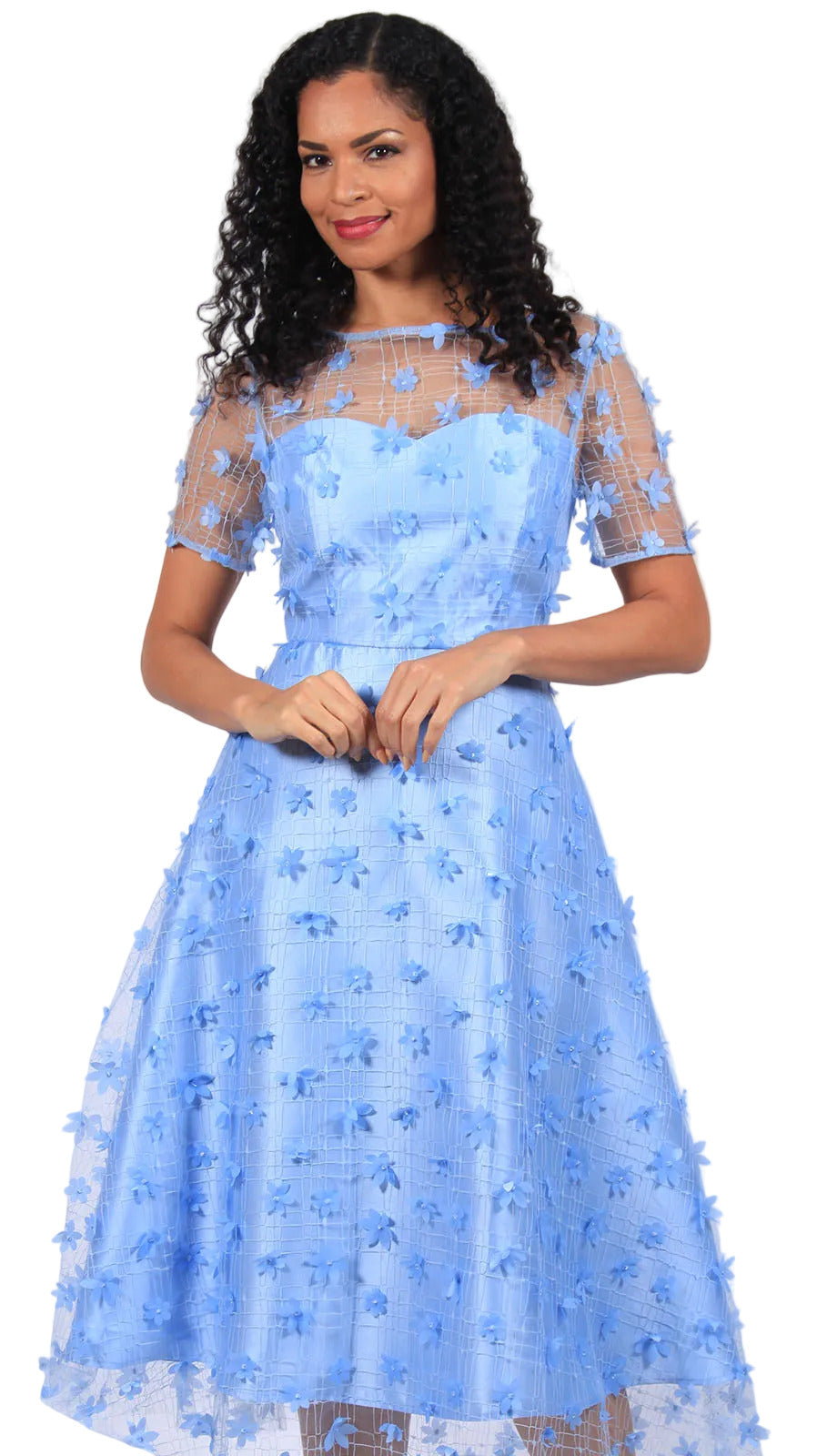 Diana Couture 8693-PUR-CO Church Dress