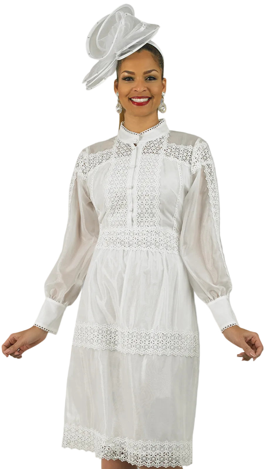 Lily And Taylor 5037-WHT HAT H121