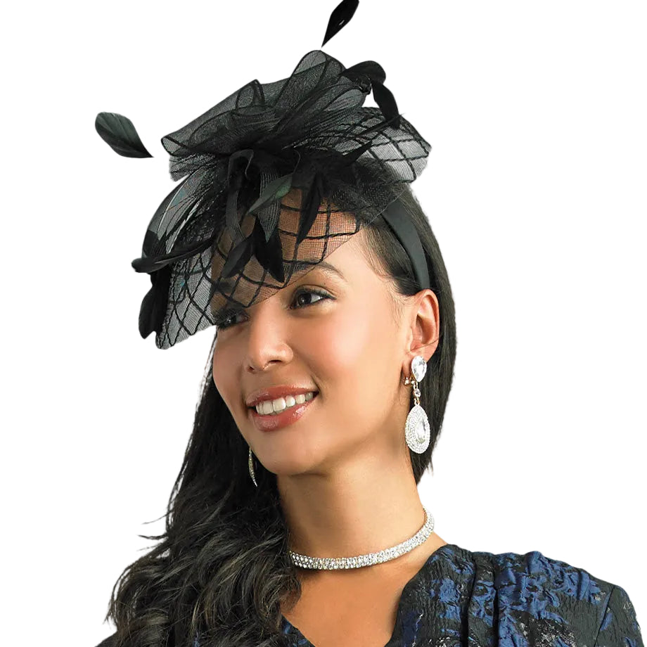 Lily And Taylor H943-BLK Church Hat