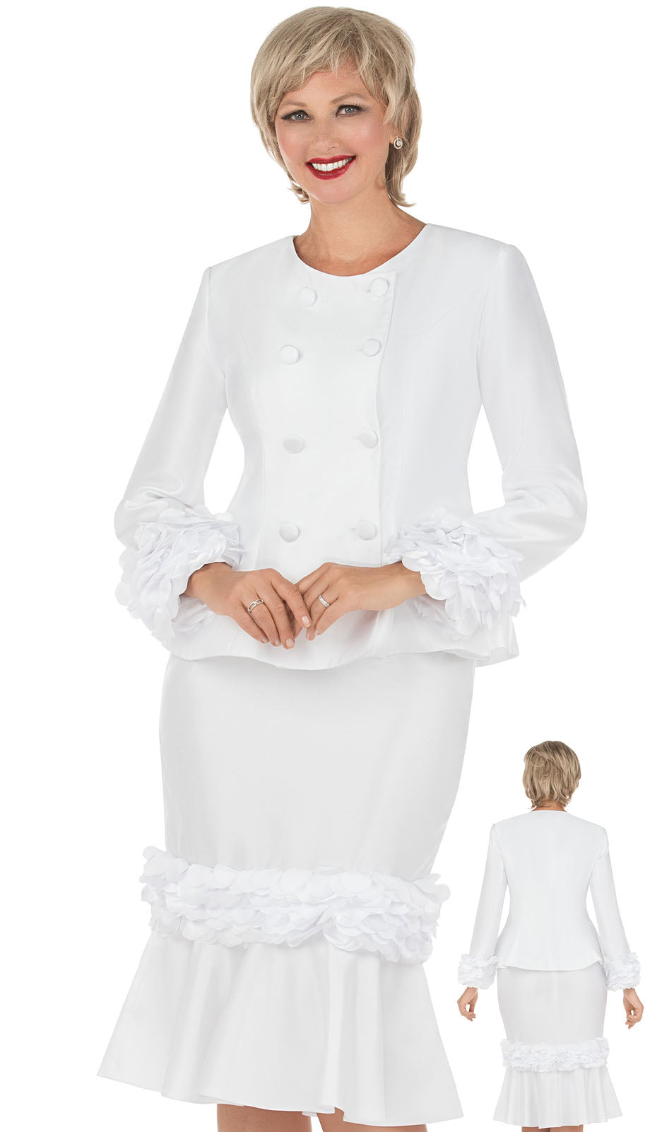 Giovanna 0957-WHT-CO Church Suit