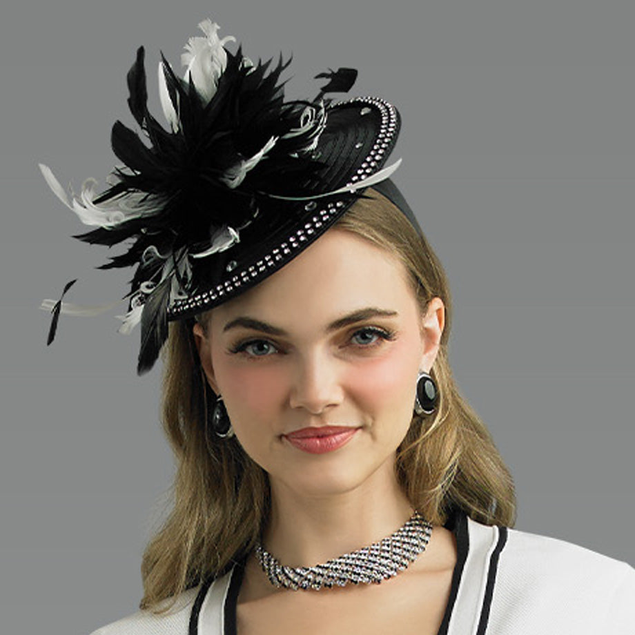 Lily And Taylor H851-BWI Church Hat