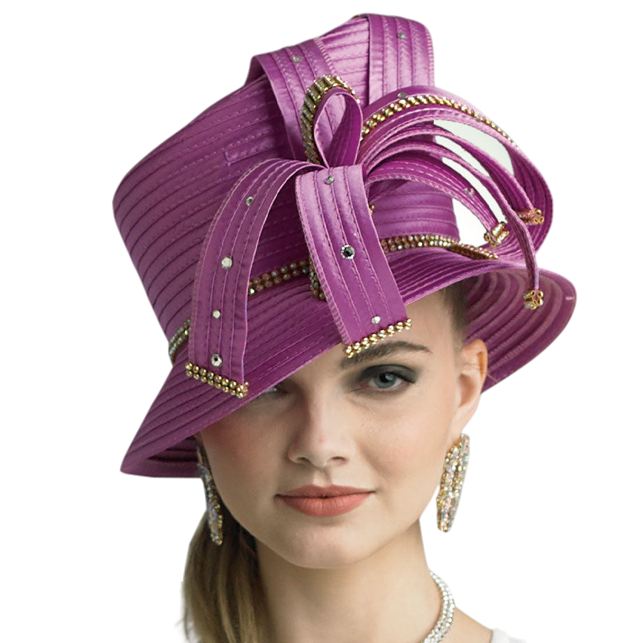 Lily and Taylor H103-ROSE Church Hat