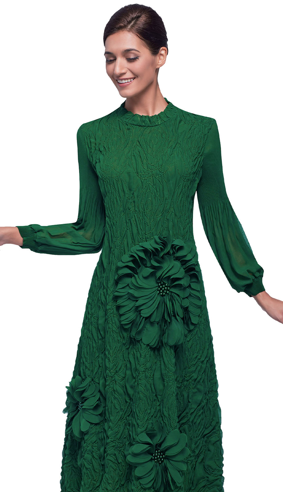 Serafina 6977-GRN Womens Church Dress