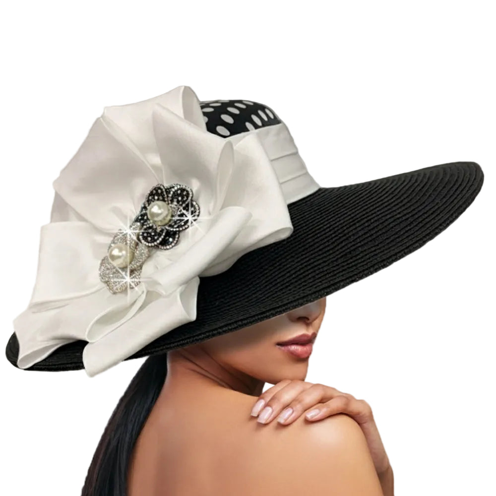 Church Hat 3108 ODEON-BLK-WHITE